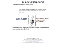 Tablet Screenshot of blackheathchoir.org.uk